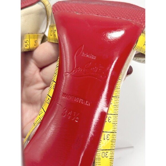 Christian Louboutin Multicolor Tape Measure Trimmed PVC Metri Pumps Sz EU 34.5 - Picture 12 of 16